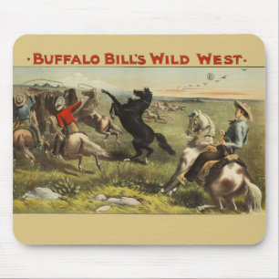 Tapis De Souris Les Chevaux de l'Ouest sauvage de Buffalo Bill