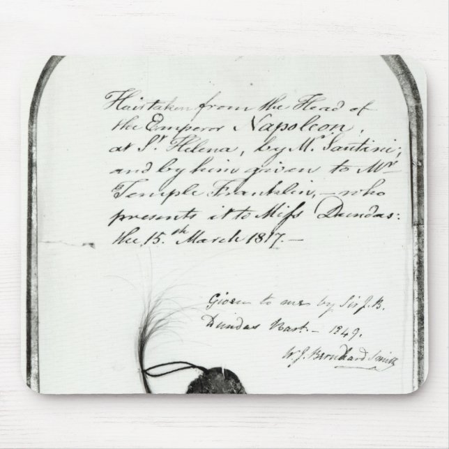 Tapis De Souris Les cheveux ont coupé de la tête du napoléon (Devant)