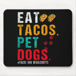 Tapis De Souris Les chiens de compagnie mangent des tacos Wigglebu
