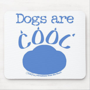 Tapis De Souris Les CHIENS sont Empreintes de pattes Cool