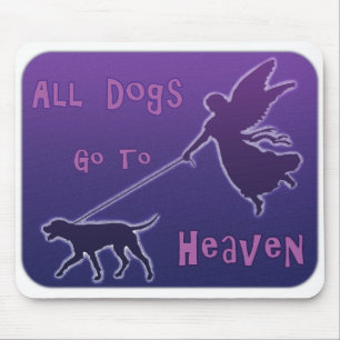 Tapis De Souris Les Chiens Vont Au Ciel