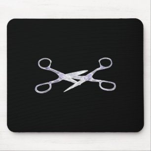 Tapis De Souris Les ciseaux coupent les ciseaux
