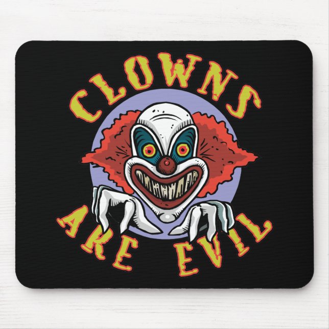 Tapis De Souris Les clowns sont Mousepad mauvais (Devant)