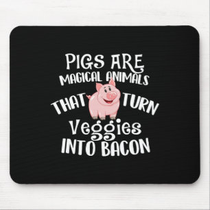 Tapis De Souris Les Cochons Sont Des Animaux Magiques - Bycon Love