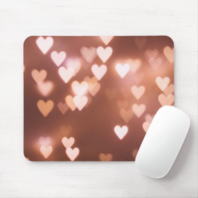 TAPIS DE SOURIS LES COEURS DU JOUR DE ROSE VALENTINE (Avec souris)