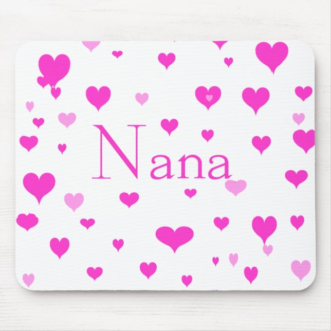 Tapis De Souris Les coeurs Mousepad de Nana (Devant)