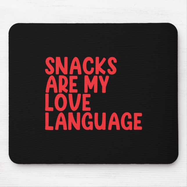 Tapis De Souris Les collations sont mon langage de l'amour Toddler (Devant)