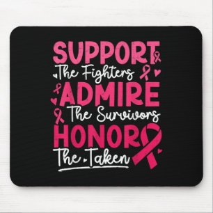 Tapis De Souris Les Combattants Admirent Les Survivants Cancer Du