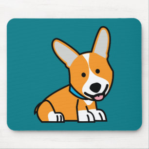 Tapis De Souris Les Corgis de corgi poursuivent le Pembroke