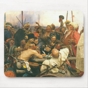 Tapis De Souris Les Cosaques de Zaporozhian par Ilya Yefimovich