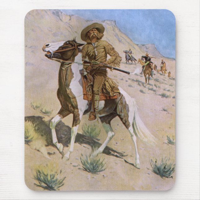 Tapis De Souris Les cow-boys militaires vintages, le scout de Remi (Devant)
