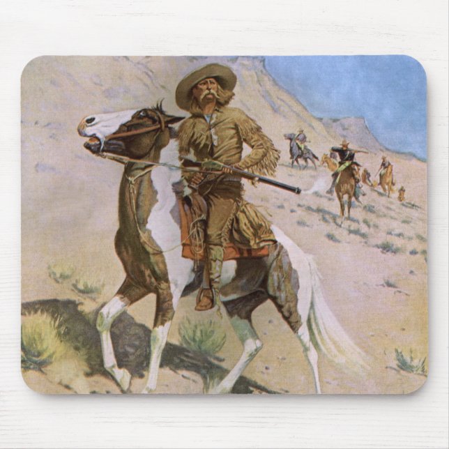 Tapis De Souris Les cow-boys militaires vintages, le scout de Remi (Devant)