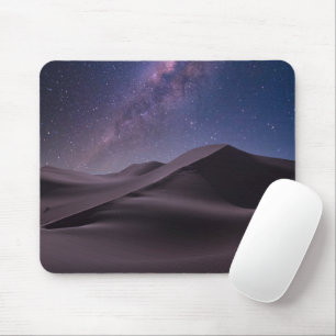 Tapis De Souris Les déserts Lait Way Starry Sky Sand Dune Dubai