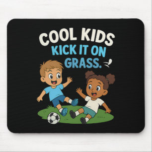 Tapis De Souris Les enfants cool bottent sur graphique de soccer d