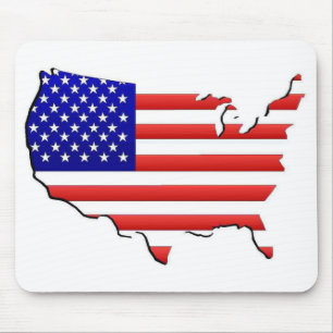 Tapis De Souris Les Etats-Unis Mousepad