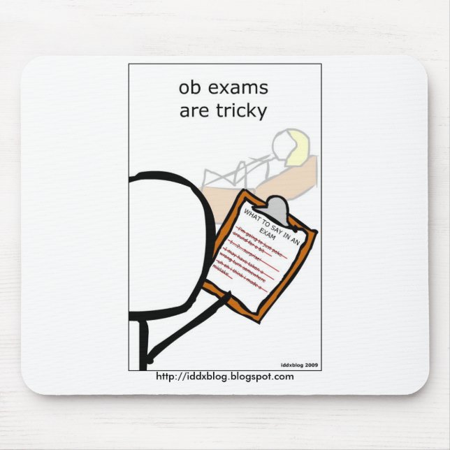 Tapis De Souris Les examens d'OB sont délicats (Devant)