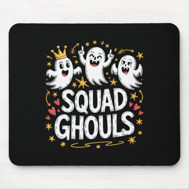 Tapis De Souris Les fantômes de l'équipe correspondent à l'Hallowe (Devant)