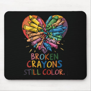 Tapis De Souris Les femmes brisées Crayons encore couleur santé me