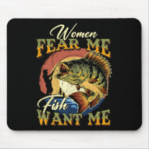 Tapis De Souris Les Femmes Craignent Moi Poisson Veux Moi Drôle De