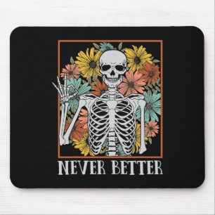 Tapis De Souris Les femmes d'Halloween n'ont jamais mieux Squelett