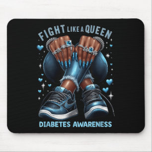 Tapis De Souris Les femmes noires combattent comme une reine pour
