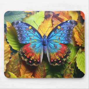 Tapis De Souris Les Feuilles papillons paisibles
