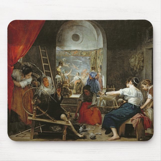 Tapis De Souris Les fileurs, ou la fable de l'arachné, 1657 (Devant)