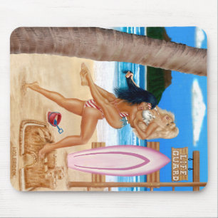 TAPIS DE SOURIS LES FILLES DE SURFER PRENNENT LE POUVOIR