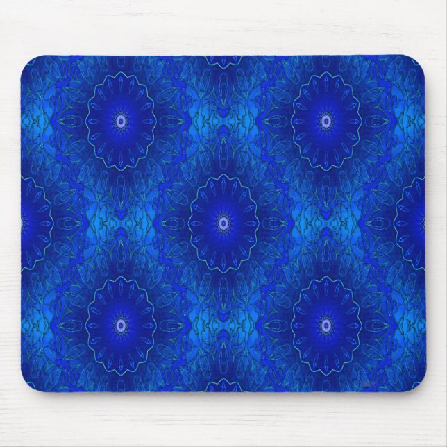 Tapis De Souris Les Fleurs Bleu... (Devant)
