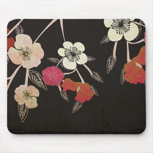 Tapis De Souris Les fleurs de cerisier fleurissent Mousepad (Devant)