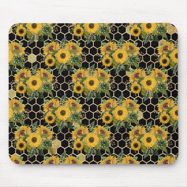 Tapis De Souris Les Fleurs De Soleil Se Transforment Naturellement (Devant)