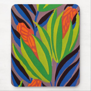 Tapis De Souris Les fleurs tropicales Art déco de Seguy