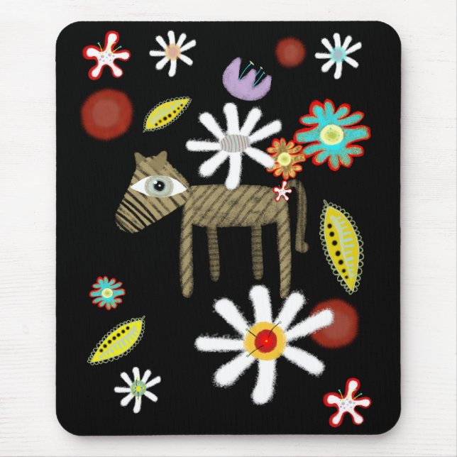 Tapis De Souris Les fleurs tropicales de Mousepad (Devant)