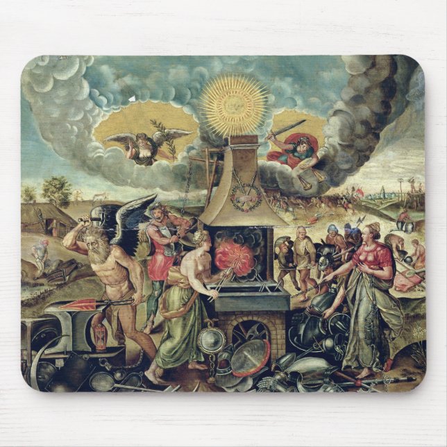 Tapis De Souris Les forges de Vulcan avec les armes de rotation de (Devant)