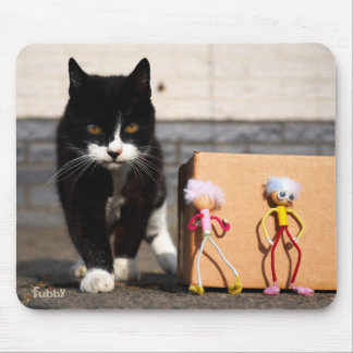 Tapis De Souris Les Fubby se cachent du chat Ping.
