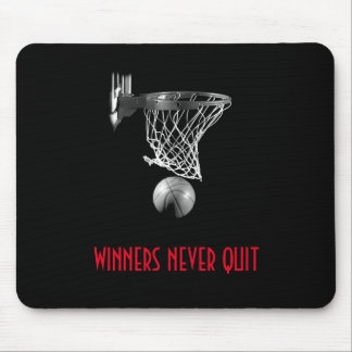 Tapis De Souris Les Gagnants N'Ont Jamais Quitté Le Basket