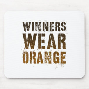Tapis De Souris Les gagnants vintages portent Orange Summer Camp T