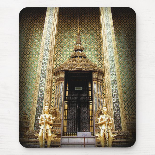 Tapis De Souris Les Gardiens Du Palais D'Or Thaïlande Photo (Devant)