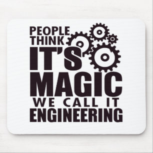 Tapis De Souris Les gens pensent que c'est magique mais on appelle
