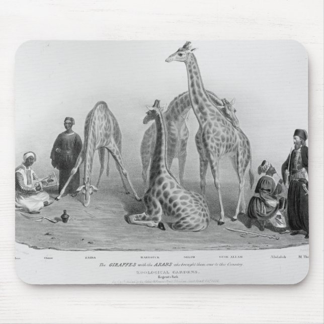 Tapis De Souris Les girafes avec les Arabes (Devant)
