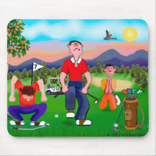 Tapis De Souris Les golfeurs de caricatures : pour l'amour du golf