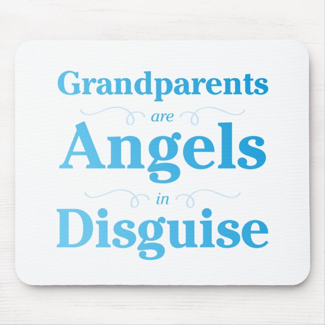Tapis De Souris Les grands-parents sont des anges dans le (Devant)