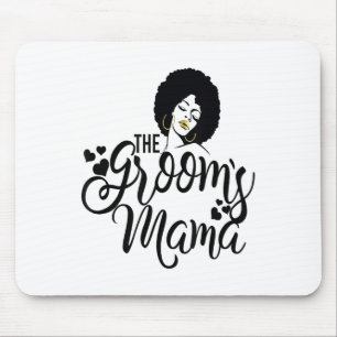 Tapis De Souris Les Grooms Mama Chemise Noire Mariée Mariage Maman