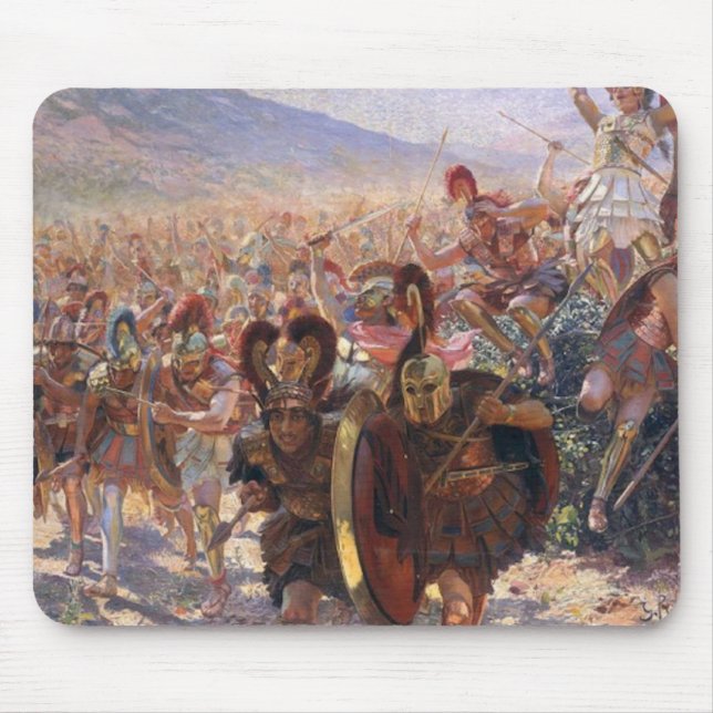 Tapis De Souris Les héros de la bataille du Marathon (Rochegrosse) (Devant)