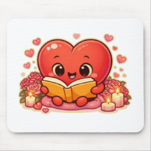 Tapis De Souris Les histoires d'amour commencent au sein du cœur