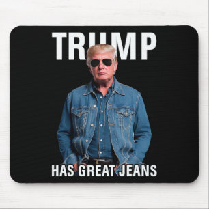 Tapis De Souris Les hommes femmes Trump a de super jeans drôle mèm