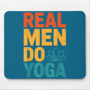 Tapis De Souris Les hommes font du vrai yoga