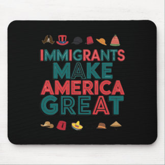 Tapis De Souris Les immigrants font de l'Amérique une grande céléb
