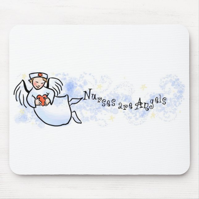 Tapis De Souris Les infirmières sont des anges (Devant)