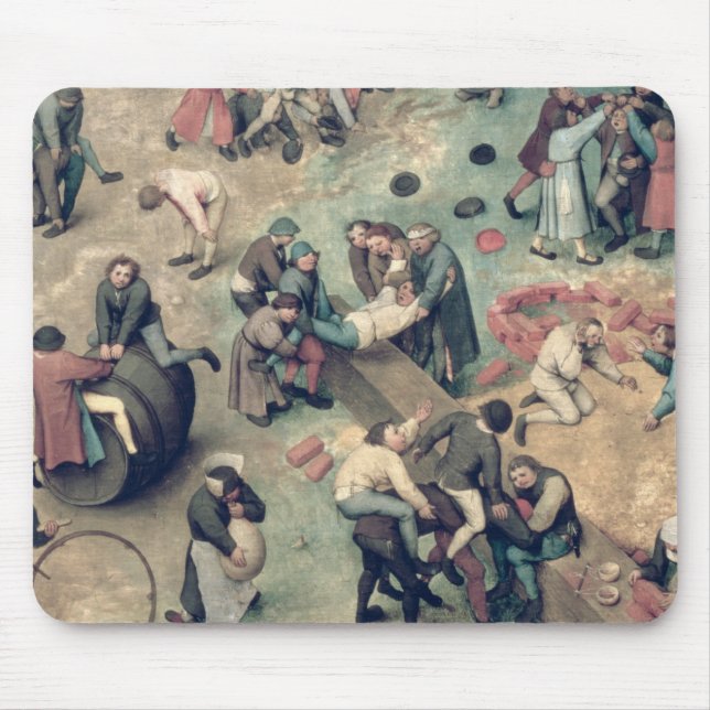 Tapis De Souris Les jeux des enfants : détail de droit inférieur (Devant)